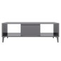 vidaXL Tavolino da Salotto Grigio Lucido 103,5x60x35 cm in Truciolato vidaXL Tavolino da Salotto Grigio Lucido 103,5x60x35 cm in Truciolato