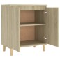 vidaXL Credenza con Gambe Rovere Massello Sonoma 60x35x70cm Truciolato vidaXL Credenza con Gambe Rovere Massello Sonoma 60x35x70cm Truciolato