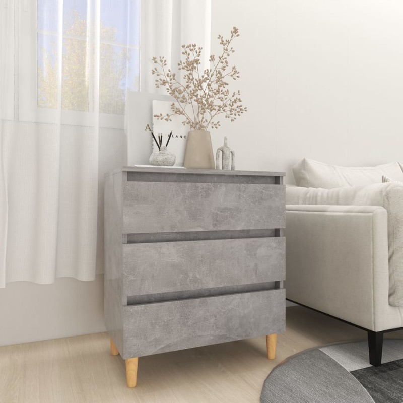 vidaXL Credenza Grigio Cemento 60x35x69 cm in Truciolato vidaXL Credenza Grigio Cemento 60x35x69 cm in Truciolato