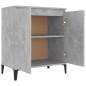 vidaXL Credenza Grigio Cemento 60x35x70 cm in Truciolato vidaXL Credenza Grigio Cemento 60x35x70 cm in Truciolato