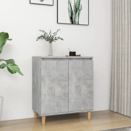 vidaXL Credenza e Gambe in Legno Grigio Cemento 60x35x70cm Truciolato