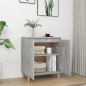 vidaXL Credenza e Gambe in Legno Grigio Cemento 60x35x70cm Truciolato vidaXL Credenza e Gambe in Legno Grigio Cemento 60x35x70cm Truciolato