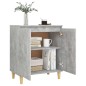 vidaXL Credenza e Gambe in Legno Grigio Cemento 60x35x70cm Truciolato vidaXL Credenza e Gambe in Legno Grigio Cemento 60x35x70cm Truciolato