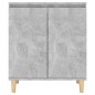 vidaXL Credenza e Gambe in Legno Grigio Cemento 60x35x70cm Truciolato vidaXL Credenza e Gambe in Legno Grigio Cemento 60x35x70cm Truciolato