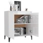 vidaXL Credenza Bianco Lucido 60x35x70 cm in Truciolato vidaXL Credenza Bianco Lucido 60x35x70 cm in Truciolato