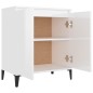 vidaXL Credenza Bianco Lucido 60x35x70 cm in Truciolato vidaXL Credenza Bianco Lucido 60x35x70 cm in Truciolato