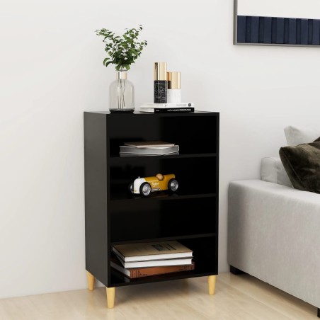 vidaXL Credenza Nera 57x35x90 cm in Truciolato