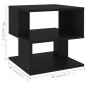 vidaXL Tavolino Nero 40x40x40 cm in Truciolato vidaXL Tavolino Nero 40x40x40 cm in Truciolato