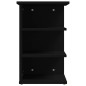 vidaXL Credenza Nera 35x35x55 cm in Truciolato vidaXL Credenza Nera 35x35x55 cm in Truciolato
