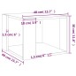 vidaXL Tavolino da Salotto Rovere Sonoma 40x40x43 cm Legno Multistrato vidaXL Tavolino da Salotto Rovere Sonoma 40x40x43 cm Legno Multistrato