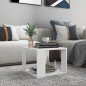 vidaXL Tavolino da Salotto Bianco 40x40x30 cm in Legno Multistrato vidaXL Tavolino da Salotto Bianco 40x40x30 cm in Legno Multistrato