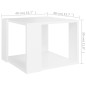 vidaXL Tavolino da Salotto Bianco 40x40x30 cm in Legno Multistrato vidaXL Tavolino da Salotto Bianco 40x40x30 cm in Legno Multistrato