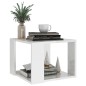vidaXL Tavolino da Salotto Bianco Lucido 40x40x30 cm Legno Multistrato vidaXL Tavolino da Salotto Bianco Lucido 40x40x30 cm Legno Multistrato