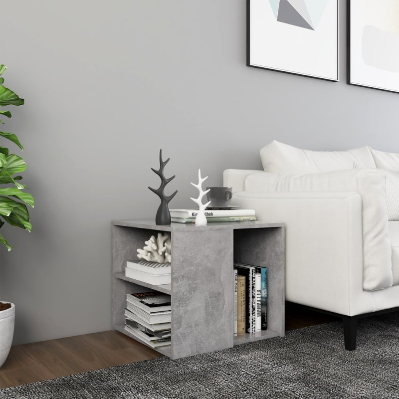 vidaXL Tavolino Grigio Cemento 50x50x45 cm in Truciolato vidaXL Tavolino Grigio Cemento 50x50x45 cm in Truciolato