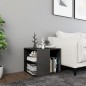 vidaXL Tavolino Grigio Lucido 50x50x45 cm in Truciolato