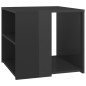 vidaXL Tavolino Grigio Lucido 50x50x45 cm in Truciolato