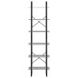 vidaXL Scaffale Grigio Cemento 60x30x210 cm in Legno Multistrato