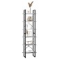 vidaXL Scaffale Grigio Cemento 60x30x210 cm in Legno Multistrato