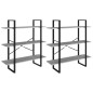 vidaXL Scaffale Alto Grigio Cemento 100x30x210 cm in Truciolato vidaXL Scaffale Alto Grigio Cemento 100x30x210 cm in Truciolato