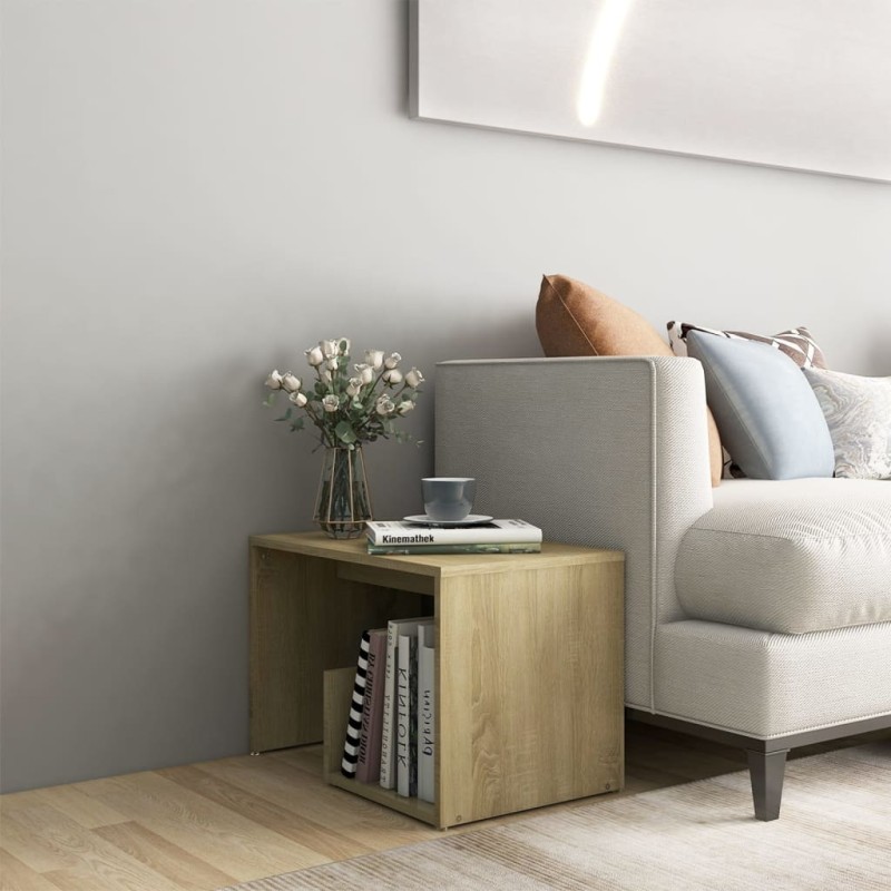vidaXL Tavolino Rovere Sonoma 59x36x38 cm in Truciolato vidaXL Tavolino Rovere Sonoma 59x36x38 cm in Truciolato