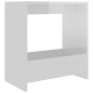 vidaXL Tavolino Bianco Lucido 50x26x50 cm in Truciolato vidaXL Tavolino Bianco Lucido 50x26x50 cm in Truciolato