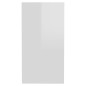 vidaXL Tavolino Bianco Lucido 50x26x50 cm in Truciolato vidaXL Tavolino Bianco Lucido 50x26x50 cm in Truciolato