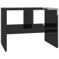 vidaXL Tavolino Nero Lucido 60x40x45 cm in Truciolato vidaXL Tavolino Nero Lucido 60x40x45 cm in Truciolato