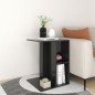 vidaXL Tavolino Nero Lucido 60x40x45 cm in Truciolato vidaXL Tavolino Nero Lucido 60x40x45 cm in Truciolato