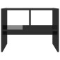 vidaXL Tavolino Nero Lucido 60x40x45 cm in Truciolato vidaXL Tavolino Nero Lucido 60x40x45 cm in Truciolato