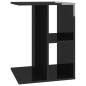 vidaXL Tavolino Nero Lucido 60x40x45 cm in Truciolato vidaXL Tavolino Nero Lucido 60x40x45 cm in Truciolato