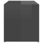 vidaXL Tavolino Grigio Lucido 59x36x38 cm in Truciolato vidaXL Tavolino Grigio Lucido 59x36x38 cm in Truciolato