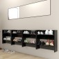 vidaXL Scarpiere a Muro 4 pz Nero 60x18x60 cm in Truciolato vidaXL Scarpiere a Muro 4 pz Nero 60x18x60 cm in Truciolato
