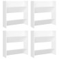 vidaXL Scarpiere a Muro 4 pz Bianche 60x18x60 cm in Truciolato vidaXL Scarpiere a Muro 4 pz Bianche 60x18x60 cm in Truciolato