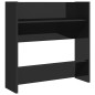 vidaXL Scarpiere a Muro Nero Lucido 2 pz 60x18x60 cm in Truciolato vidaXL Scarpiere a Muro Nero Lucido 2 pz 60x18x60 cm in Truciolato