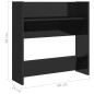 vidaXL Scarpiere a Muro Nero Lucido 2 pz 60x18x60 cm in Truciolato vidaXL Scarpiere a Muro Nero Lucido 2 pz 60x18x60 cm in Truciolato