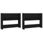 vidaXL Scarpiere a Muro 2 pz Nero 80x18x60 cm in Truciolato vidaXL Scarpiere a Muro 2 pz Nero 80x18x60 cm in Truciolato