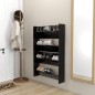 vidaXL Scarpiere a Muro 2 pz Nero 80x18x60 cm in Truciolato vidaXL Scarpiere a Muro 2 pz Nero 80x18x60 cm in Truciolato