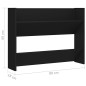 vidaXL Scarpiere a Muro 2 pz Nero 80x18x60 cm in Truciolato vidaXL Scarpiere a Muro 2 pz Nero 80x18x60 cm in Truciolato