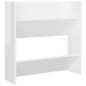 vidaXL Scarpiere a Muro Bianco Lucido 4pz 60x18x60 cm in Truciolato vidaXL Scarpiere a Muro Bianco Lucido 4pz 60x18x60 cm in Truciolato