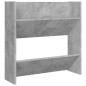 vidaXL Scarpiere a Muro Grigio Cemento 4 pz 60x18x60 cm in Truciolato vidaXL Scarpiere a Muro Grigio Cemento 4 pz 60x18x60 cm in Truciolato