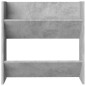 vidaXL Scarpiere a Muro Grigio Cemento 4 pz 60x18x60 cm in Truciolato vidaXL Scarpiere a Muro Grigio Cemento 4 pz 60x18x60 cm in Truciolato