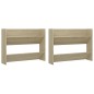 vidaXL Scarpiere Muro 2 pz Rovere Sonoma 80x18x60cm Truciolato vidaXL Scarpiere Muro 2 pz Rovere Sonoma 80x18x60cm Truciolato