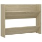vidaXL Scarpiere Muro 2 pz Rovere Sonoma 80x18x60cm Truciolato vidaXL Scarpiere Muro 2 pz Rovere Sonoma 80x18x60cm Truciolato