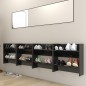 vidaXL Scarpiere a Muro Nero Lucido 4pz 60x18x60 cm in Truciolato vidaXL Scarpiere a Muro Nero Lucido 4pz 60x18x60 cm in Truciolato