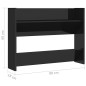 vidaXL Scarpiere a Muro 2 pz Nero Lucido 80x18x60 cm in Truciolato vidaXL Scarpiere a Muro 2 pz Nero Lucido 80x18x60 cm in Truciolato