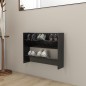 vidaXL Scarpiera a Muro Nero Lucido 80x18x60 cm in Truciolato vidaXL Scarpiera a Muro Nero Lucido 80x18x60 cm in Truciolato