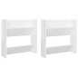 vidaXL Scarpiere a Muro Bianco Lucido 2 pz 60x18x60 cm in Truciolato vidaXL Scarpiere a Muro Bianco Lucido 2 pz 60x18x60 cm in Truciolato