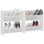 vidaXL Scarpiere a Muro Bianco Lucido 2 pz 60x18x60 cm in Truciolato vidaXL Scarpiere a Muro Bianco Lucido 2 pz 60x18x60 cm in Truciolato