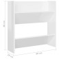 vidaXL Scarpiere a Muro Bianco Lucido 2 pz 60x18x60 cm in Truciolato vidaXL Scarpiere a Muro Bianco Lucido 2 pz 60x18x60 cm in Truciolato