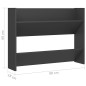 vidaXL Scarpiere a Muro 2 pz Grigie 80x18x60 cm in Truciolato vidaXL Scarpiere a Muro 2 pz Grigie 80x18x60 cm in Truciolato